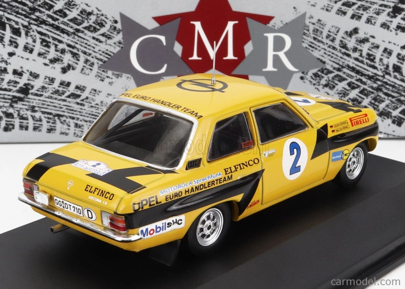 Cmr Opel Ascona 1.9 Sr N 2 Rally Acropolis 1975 W.rohrl - J.berger 1:43 Žlutá Černá