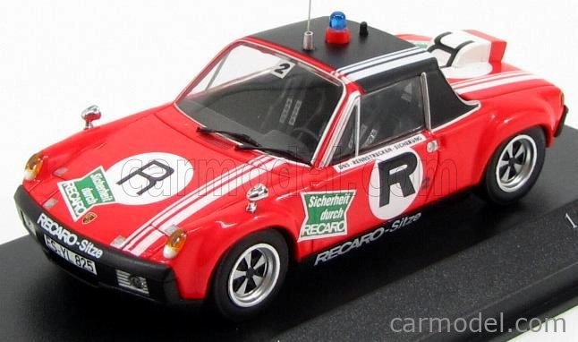 Minichamps Porsche 914/6 Ons R2 1974 - Servizio Di Sicurezza In Pista 1:43 červená čierna