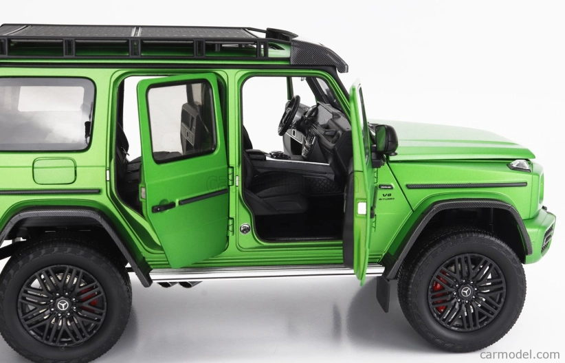 Nzg Mercedes benz G-class G63 4x4 Amg 2023 1:18 Pekelně Zelené Magno