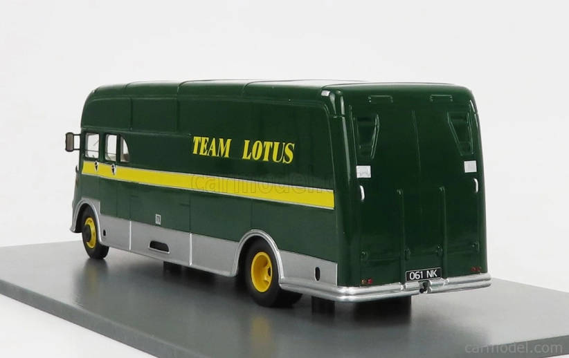Spark-model Bedford Truck Team Lotus Car Transporter 1961 1:43 Zelená Žlutá Stříbrná