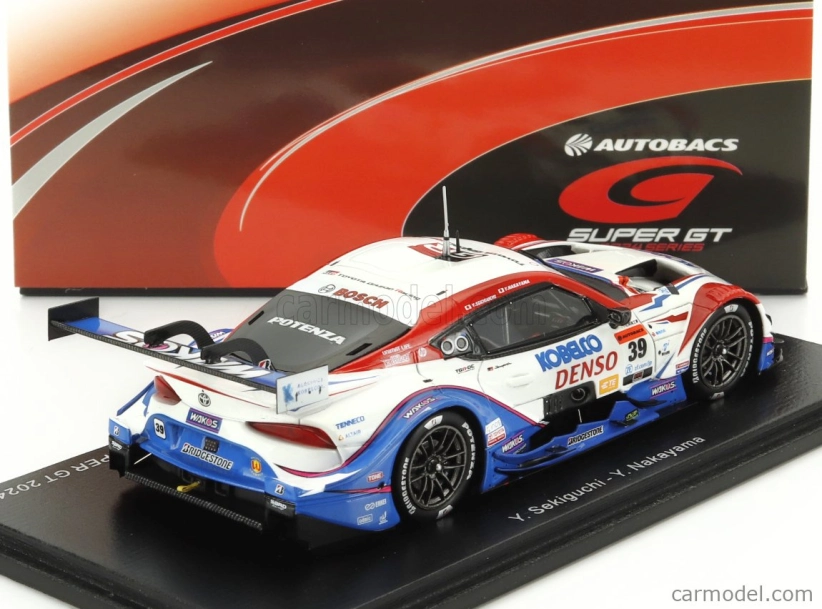 Spark-model Toyota Supra Gr Team Tgr Sard N 39 Gt500 Class Super Gt 2024 Yuhi Sekiguchi - Yuichi Nakayama 1:43 Biela Modrá Červená