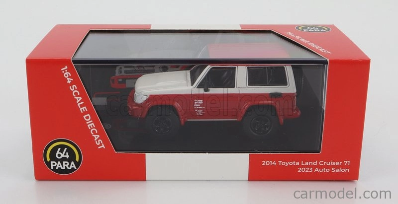 Paragon-models Toyota Land Cruiser 71 Swb Lhd 2014 1:64 červená biela