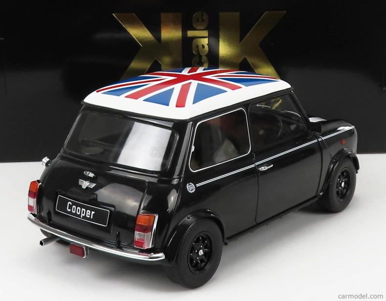 Mini Cooper Rhd 1992 s Union Jack 1:12 čierna biela