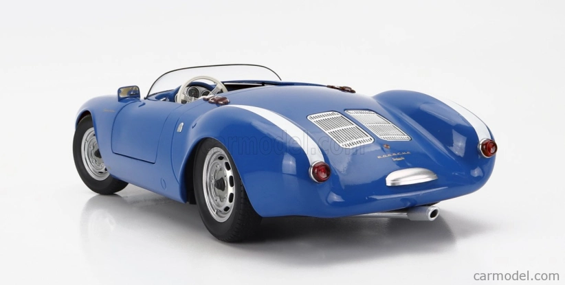 Porsche 550a Spider 1956 v mierke 1:12 modrá