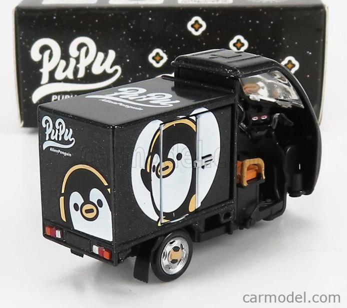 Tiny toys Motorcycle Electric Tricycle Pupu Aliens 1980 1:43 Black