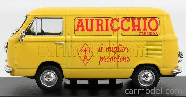 Edicola Fiat 850t Van Auricchio 1972 1:43 Žltá