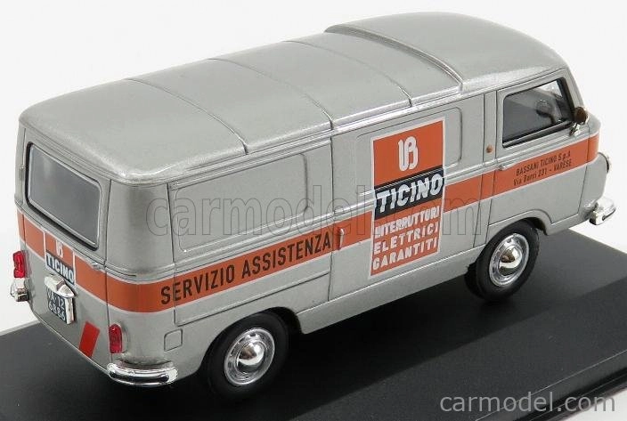 Edicola Lancia Jolly Van Bticino 1963 1:43 strieborná oranžová