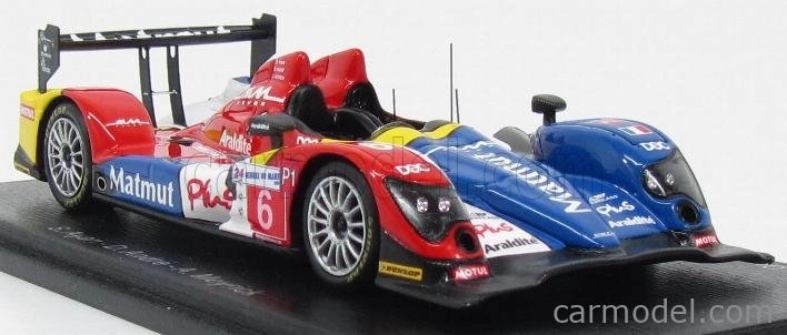 Spark-model Oreca 01 Aim N 6 Lmp1 24h Le Mans 2010 S.ayari - D.andre - A.meyrick 1:43 Red Yellow Bleu
