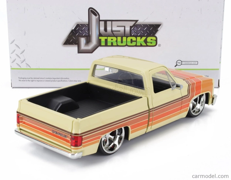 Jada Chevrolet C-10 Pick-up Custom 1985 1:24 Krémově Hnědá Oranžová
