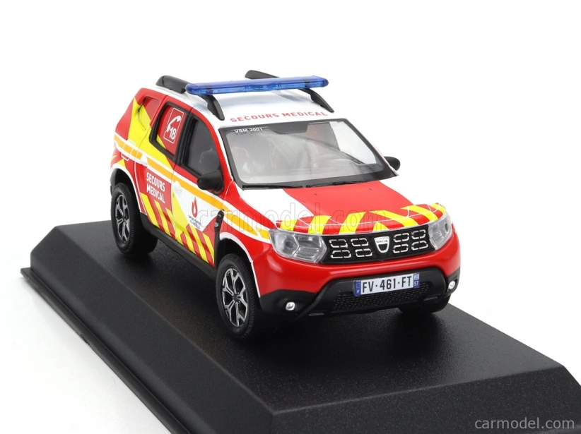 Norev Dacia Duster Sapeurs Pompiers 57 Medical 2020 1:43 Červená Žlutá