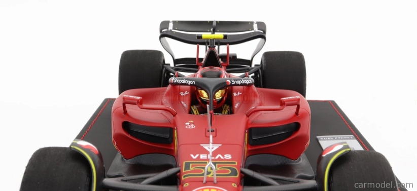 Bbr-models Ferrari F1-75 Team Scuderia Ferrari N 55 Australian Gp 2022 Carlos Sainz - Con Vetrina - S vitrínou 1:18 červená