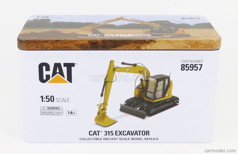 Dm-models Caterpillar Catm315 Escavatore Cingolato - traktor hydraulický škrabák 1:50 žltá čierna