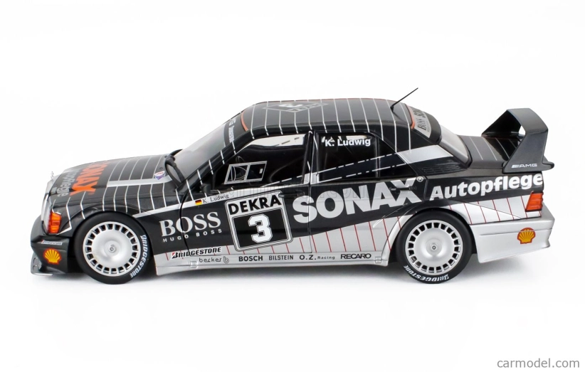 Werk83 Mercedes benz 190e 2.5 16v Evo2 Team Amg Motorenbau Gmbh N 3 Champion Dtm Sezóna 1992 Klaus Ludwig 1:18 Sivá čierna biela