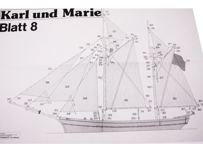 RC stavebnica lode Krick Karl und Marie kit