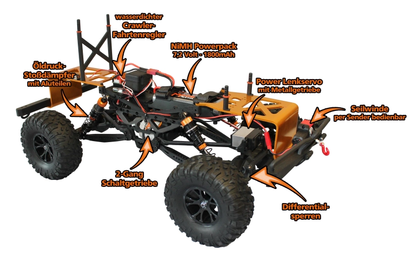 RC auto DF-4J XXL Special Edition II, černá