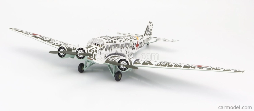 Corgi Junkers Ju52/3m G6e Military Medical Evacuation Airplane 1942 1:72 Bílá Černá
