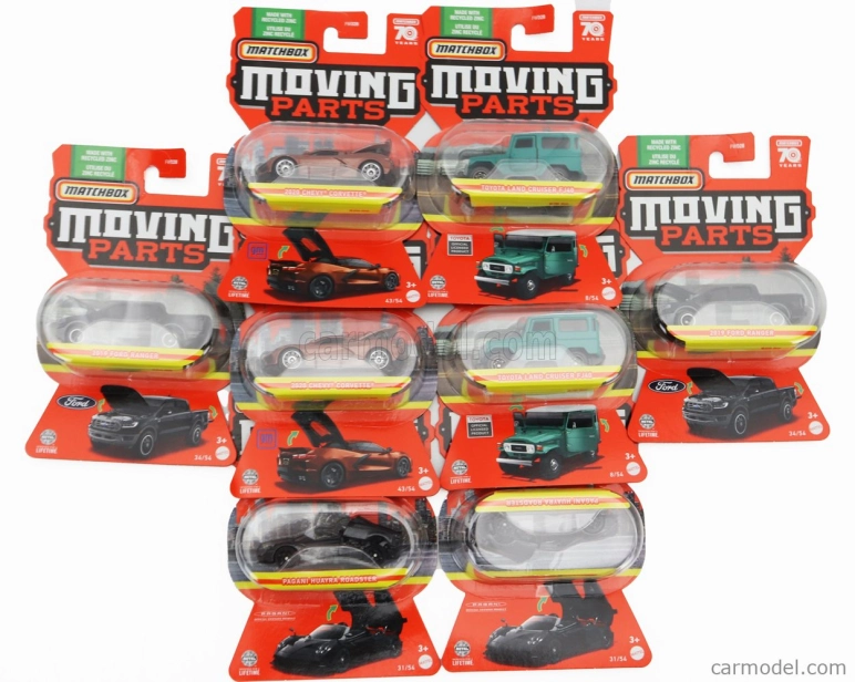 Mattel hot wheels Ford usa Set Assortment 8 Pieces 1:64 Různé
