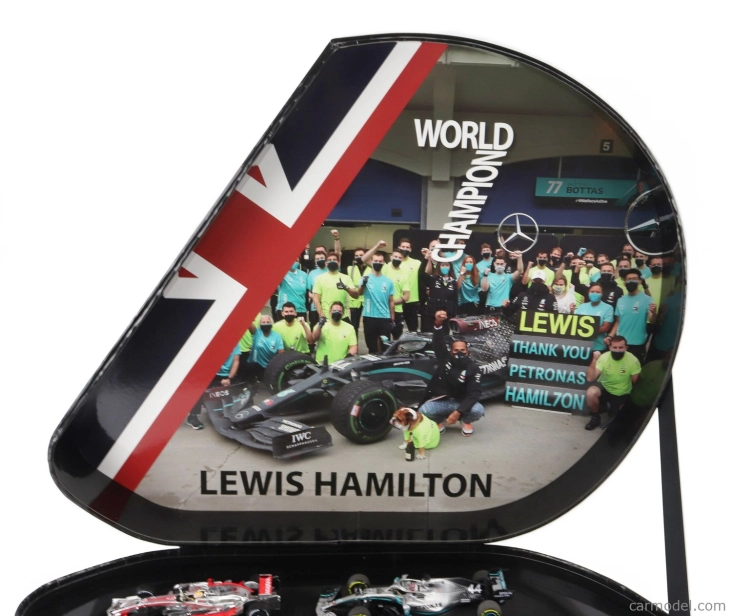 Minichamps Mercedes gp F1  Set 7x Lewis Hamilton World Champion - Mclaren Mp4/23 N 22 2008 - W05 Amg Petronas N 44 2014 - W06 Amg Petronas N 44 2015 - W08 N 44 2017 - W09 N 44 2018 - W10 N 44 2019 - W11 N 44 2020 1:43 Stříbrná Černá