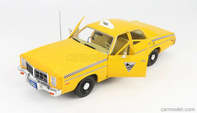 Greenlight Dodge Monaco Taxi City Cab Co 1978 - Rocky Iii Movie 1:18 Žlutá