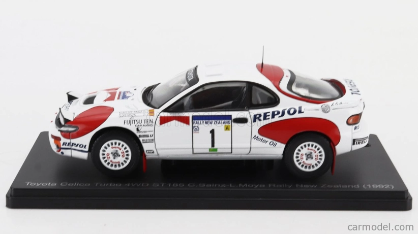 Edicola Toyota Celica Gt4 Turbo 4wd St185 Team Castrol N 1 Winner Rally New Zealand 1992 Carlos Sainz - Luis Moya 1:24 Biela červená