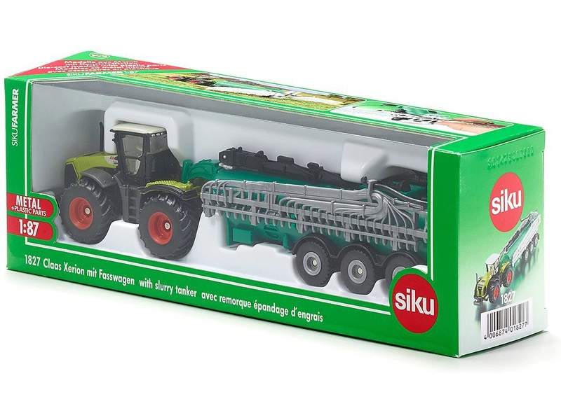 SIKU Farmer – Claas Xerion traktor s cisternou 1:87