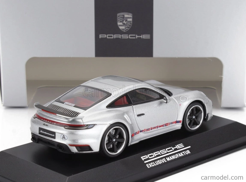 Minichamps Porsche 911 992 Turbo Coupe 2023 - First Turbo Remastered 1:43 Silver