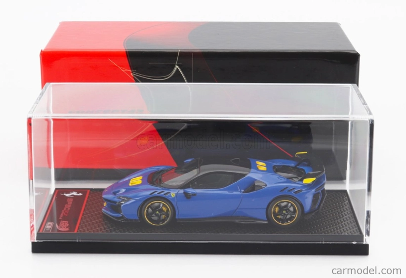 Bbr-models Ferrari Sf90 Xx Stradale 2024 1:43 Azzurro Dino - Blue Met Black Yellow