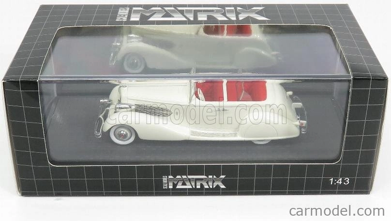 Matrix scale models Duesenberg Sj 544-2570 Bohman & Schwartz Convertible Sedan 1936 1:43 Bílá