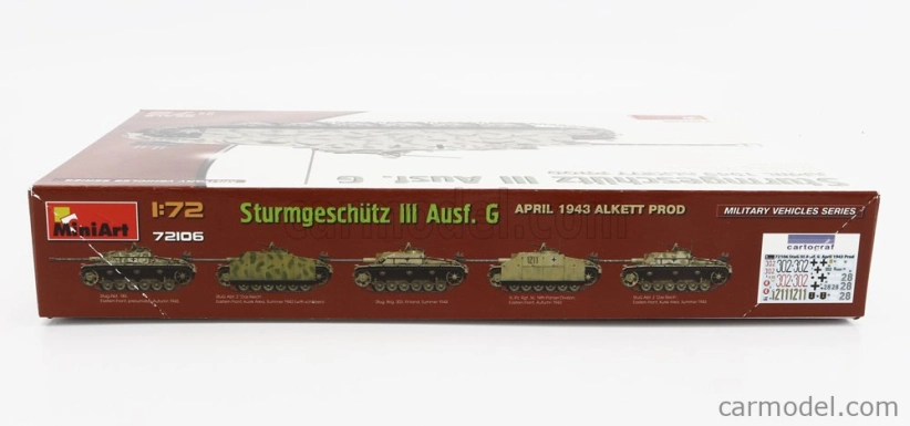 Miniart Tank Sturmgeschutz Iii Ausf. G Military 1944 1:72 /