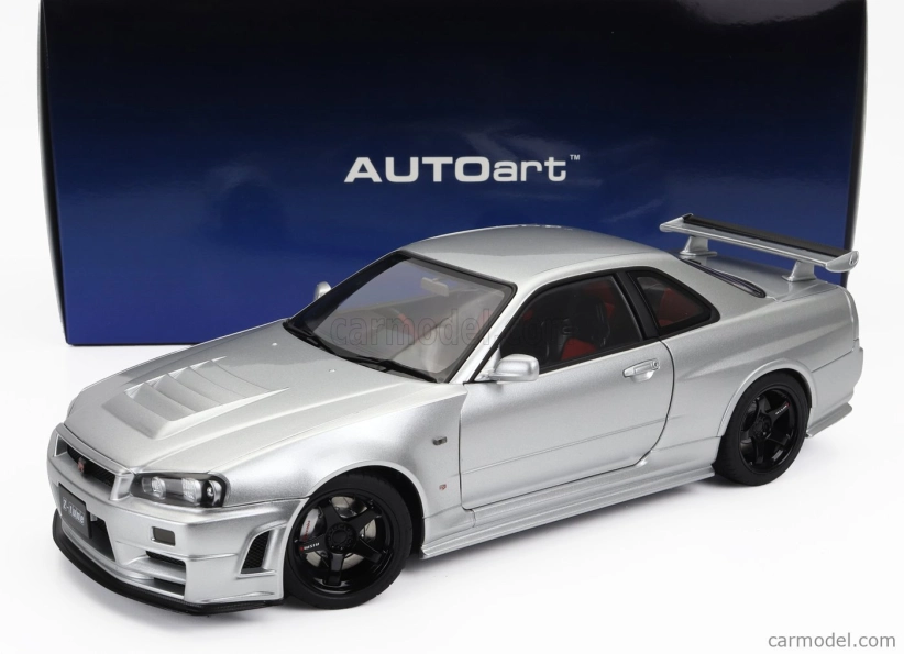 Autoart Nissan Skyline Gt-r (r34) Z-tune 2002 1:18 Strieborná