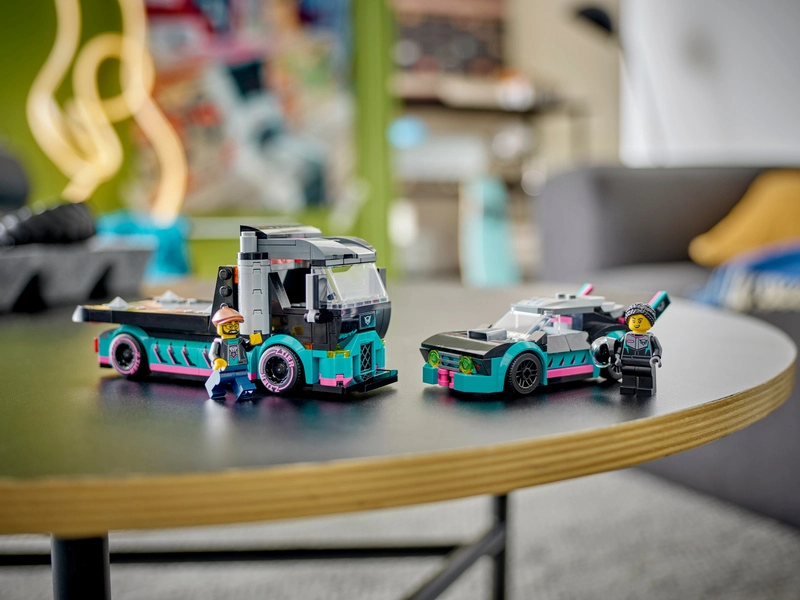 LEGO City - Nákladné auto s pretekárskym autom