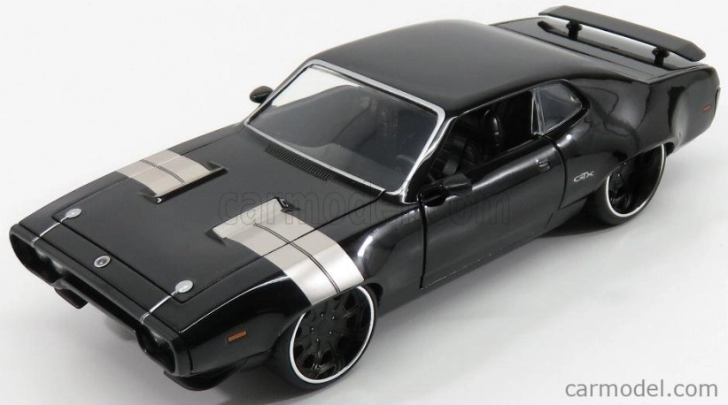 Jada Plymouth Dom's Gtx Coupe 1971 - Fast & Furious 8 2017 1:24 Černá Stříbrná