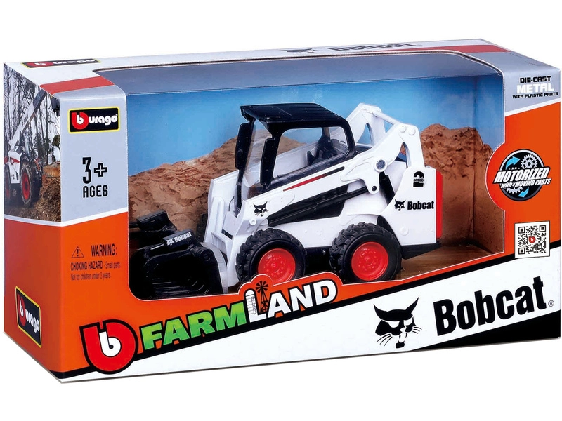 Bburago stroje Bobcat 10 cm (súprava 12 ks)