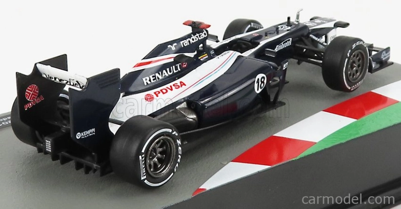 Edicola Williams F1 Fw34 Cosworth N 18 Sezóna 2012 Pastor Maldonado 1:43 Modrá biela