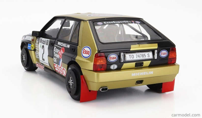 Solido Lancia Delta Hf H.f. Grifone Srl N 2 3rd Rally Deutschland 1989 Y.loubet - J.m.andrie 1:18 Zlatá Černá