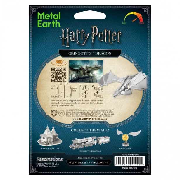 Ocelová stavebnice Harry Potter Gringottův drak