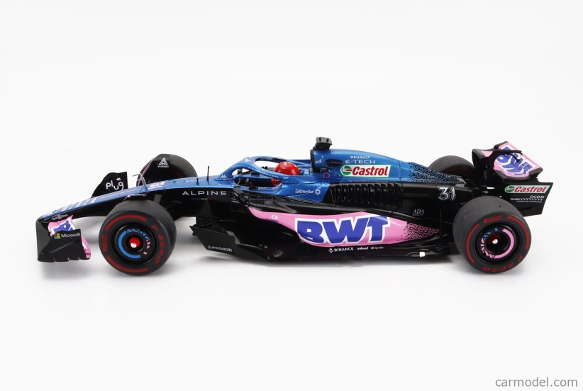 Solido Alpine F1 A523 Team Bwt Alpine N 31 3rd Monaco Gp 2023 Esteban Ocon 1:18 Modrá Růžová