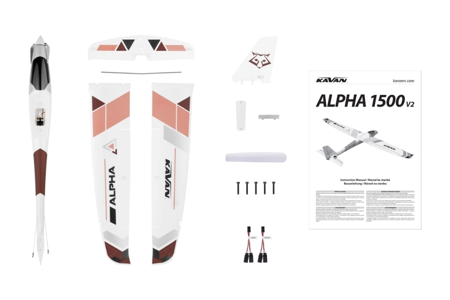 KAVAN Alpha V2 1500mm RTF - červená