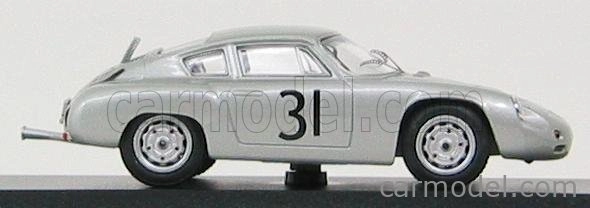 Najlepší model Porsche 1600gs Abarth N 31 Nurburgring 1960 Greger - Linge 1:43 Strieborná