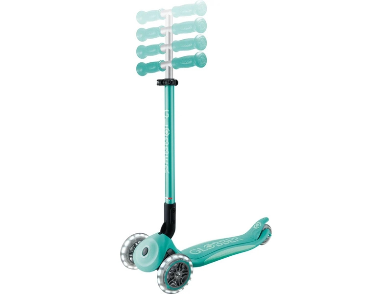 Globber - Koloběžka Primo Plus Lights V2 skládací Blue/Emerald Green