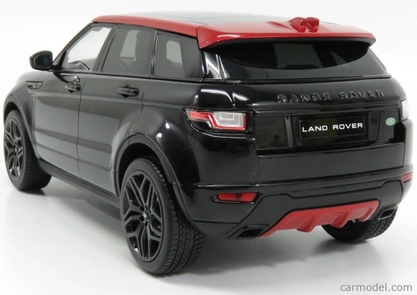 Kyosho Land rover Range Evoque 4-door Hse Dynamic Lux 2014 1:18 Santorini Černá S Červenou