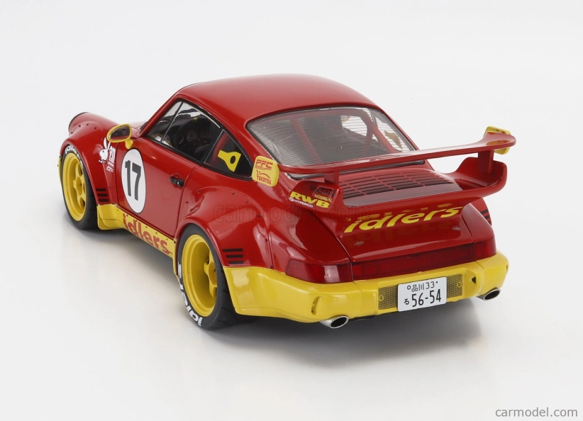 Solido Porsche 911 964 Rwb N 17 Body Kit Maty's Idlers Racing 1994 1:18 Červeno-žltá