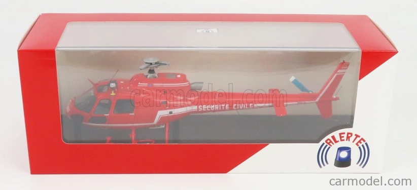 Alerte Aerospatiale As 350 Helicopter Securite Civile 1979 1:43 Red
