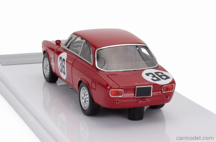 Tecnomodel Alfa romeo Giulia 1600 Sprint Gta N 36 Sebring 1966 John Rindt 1:43 červená