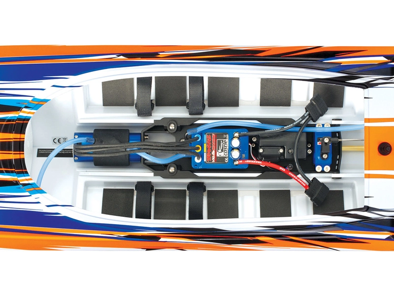 RC loď Traxxas Spartan TQi RTR, červená