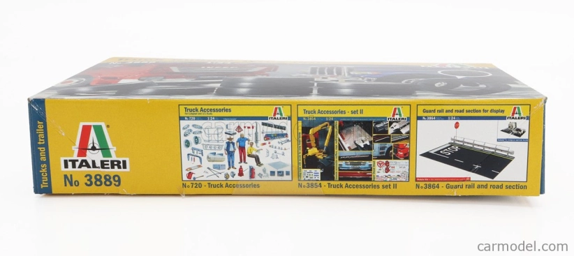 Italeri Accessories Set 8x Rubber Tires For Truck 1:24 /