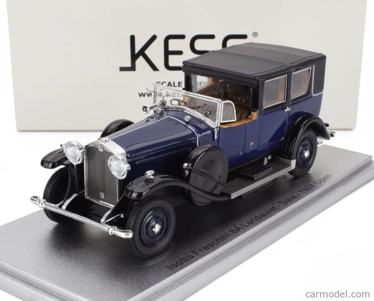 Kess-model Isotta fraschini Tipo 8a Landaulet Sala Semiconvertible Open 1924 1:43 Modrá Černá