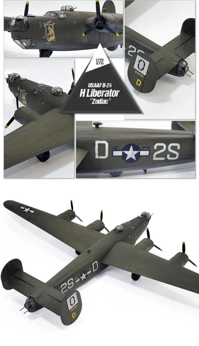 Model Kit lietadlo 12584 - USAAF B-24H Liberator "Zodiac" (1:72)