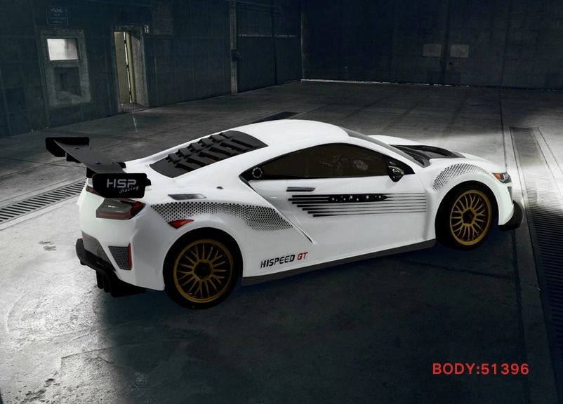 RC auto HSP GT 1/10 RTR On-road, bílá