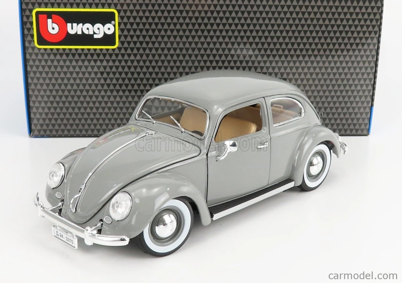 Bburago Volkswagen Käfer-Beetle 1955 1:18 strieborný